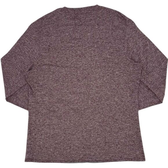 Lululemon Men's Drysense Mesh Long Sleeve Shirt Heathered Dark Adobe XL - Picture 6 of 13